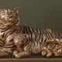 Sculptures, statuettes and miniatures - Golden tigress and her little - SOCADIS