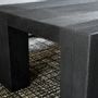 Coffee tables - SOLID OAK COFFEE TABLE WITH BURNT WOOD FINISH — SHOU-SUGI-BAN - OUVRAGE  - BOIS BRULE
