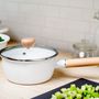 Frying pans - Enamel pan - White - PEARL LIFE