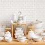 Small household appliances - Enamel Tea Pot - White - PEARL LIFE