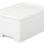 Organizer - Pearl Life Plastic Storage Totes with handle and a lid  White - PEARL LIFE