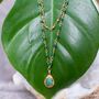 Jewelry - Gold plated earrings and necklaces with gemstones - ZENZA