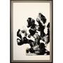 Tableaux - gravure monotype et gaufrage 80cm x 120 cm  4 coraux - FOUCHER-POIGNANT