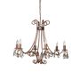 Hanging lights - Chandelier brown patina and tassels Amadeus - CHEHOMA