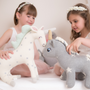 Coussins textile - Peluche renard en tricot de coton, certifiée Oeko-Tex - SEVIRA KIDS