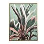 Paintings - Painting plant calathea macro 80*60 frame gold - SOCADIS