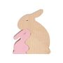Design objects - Two Maple wood rabbits figurines - BRIKI VROOM VROOM