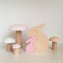 Design objects - Two Maple wood rabbits figurines - BRIKI VROOM VROOM