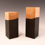 Decorative objects - Sculpture Totem black and natural - VIVIEN GRANDOUILLER