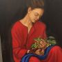 Pièces uniques - peinture signée pièce d'art, montrant la moyenne de la femme grecque - SILO ART FACTORY