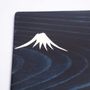 Plateaux - Bois de cèdre indigo avec Mt.Fuji et plaque de fleur pressée (S) - AOLA