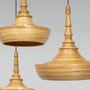 Decorative objects - BURMA handcrafted bamboo hanging lampshade, cluster of pendant lights - BAMBUSA BALI