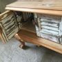 Etagères - Meubles de table de télévision, création faite de meubles anciens grecs, vieux bois grec - SILO ART FACTORY