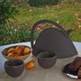 Tea and coffee accessories - EMA  Black Teapot 900ml, 1900ml - ANNE KRIEG, CERAMISTE