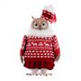 Other Christmas decorations - LAPLAND OWL DOLL RD/WH 35CM - GOODWILL M&G