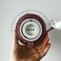 Decorative objects - Extension Cord for 2 Plugs - Beige & Bordeaux - OH INTERIOR DESIGN
