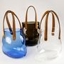 Design objects - Déballe ton sac, blown glass and leather.  - DONZÉ ANNE ET VINCENT CHAGNON