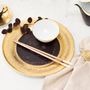 Assiettes de réception  - Golden Velvet assiette en porcelaine - PORCEL