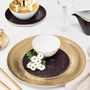 Formal plates - Golden Velvet porcelain plate - PORCEL
