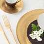 Assiettes de réception  - Golden Velvet assiette en porcelaine - PORCEL