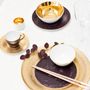 Assiettes de réception - Golden Velvet assiette en porcelaine - PORCEL