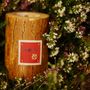 Cadeaux - SMEREKA S | Bougie en bois avec cire d'abeille et huiles naturelles | Format cadeau parfait - WOOD MOOD