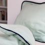 Bed linens - NINA - Organic Cotton Double Gauze Two-Tone Single Duvet Cover Set - BIHAN