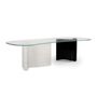 Dining Tables - Modern Windy Dining Table, Calacatta Marble, Handmade in Portugal by Greenapple - GREENAPPLE DESIGN INTERIORS