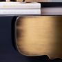 Console table - Modern Alma Console Table, Blue-Grey, Brass, Handmade in Portugal by Greenapple - GREENAPPLE DESIGN INTERIORS