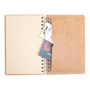 Stationery - Sustainable wooden notebook - recycled paper - A5 size - Lined paper - HUMMINGBIRD - KOMONI AMSTERDAM