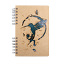 Stationery - Sustainable wooden notebook - recycled paper - A5 size - Lined paper - HUMMINGBIRD - KOMONI AMSTERDAM