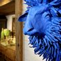 Objets de décoration - Trophée de mouton bleu en papier mâché - Sculpture - "JULIEN" - MARIE TALALAEFF