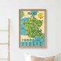 Poster - Educational Poster + 88 stickers MAP OF FRANCE (6 - 12 YEARS)  - POPPIK