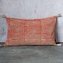 Fabric cushions - VELOURAMA - Brick Printed Velvet Cushion Cover 50 x 30 cm - CONSTELLE HOME