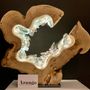 Sculptures, statuettes and miniatures - Light Lamp Ring Raw Waves 40 cm - ARANGO