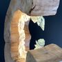 Sculptures, statuettes et miniatures - Lampe  lumineuse Anneau brut vagues 40 cm - ARANGO