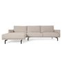Sofas for hospitalities & contracts - Galene beige 4-seater sofa with left chaise longue 314 cm - KAVE HOME
