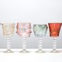 Crystal ware - SIX glasses for water, wine, juice - GRIFFE MONTENAPOLEONE MILANO