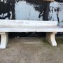Outdoor decorative accessories - Bench, greek old white marble - SILO ART FACTORY