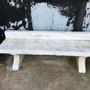 Outdoor decorative accessories - Bench, greek old white marble - SILO ART FACTORY