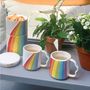 Café et thé  - Set de 3 mugs empilables Arc en Ciel - BITTEN