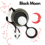 Lunettes - Collier lune noire - FLIPPAN' LOOK