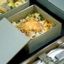 Caskets and boxes - Large Square Bento Box, gray - MYGLASSSTUDIO