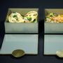 Caskets and boxes - Large Square Bento Box, gray - MYGLASSSTUDIO