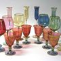 Stemware - Arlecchino (Harelquin) Set of 6 Wine-goblets - GRIFFE MONTENAPOLEONE MILANO