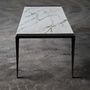 Dining Tables - TABLE MARCELLO DESIGN MARBLE black and white - HAVANI