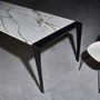 Dining Tables - TABLE MARCELLO DESIGN MARBLE black and white - HAVANI