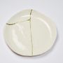 Design objects - KINTSUGI: MIDDLE TABLE, LARGE BOWL, DECORATION IN WHITE PORCELAIN AND GOLD LEAF - MAISON GALA