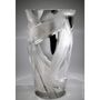 Vases - Cut Crystal Vase - Silver Triangle - CRISTAL BENITO