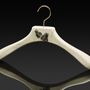 Customizable objects - Leather sheathed wooden hanger. IMPERIAL Collection - AUTHENTIQUES PARIS